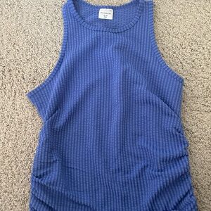 Abercrombie Kids Textured Blue Tank Top